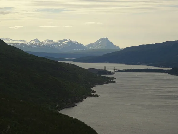 Beautiful View Landscape Narvik Arctic Norway — 스톡 사진