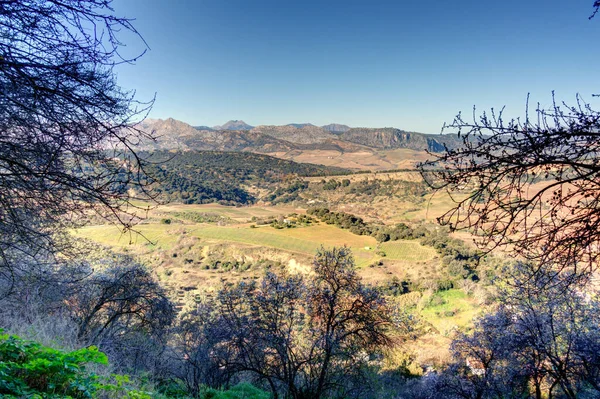 Landmarks Ronda Πόλη Βρίσκεται Στην Κορυφή Ενός Βουνού Ανδαλουσία Ισπανία — Φωτογραφία Αρχείου