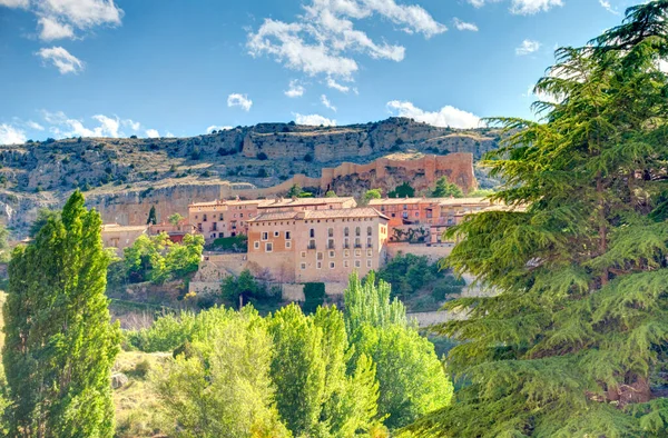 Albarracin Spain June 2019 Historical Center Sunny Weather Hdr Image — Stock Photo, Image