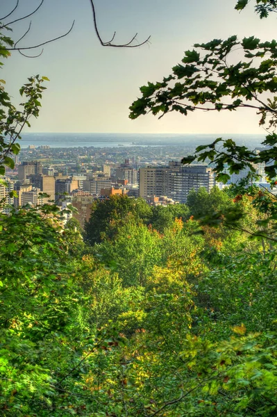 Montreal Canada September 2019 Cityscape Mont Royal Park Hdr Image — Foto de Stock
