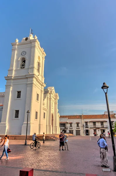 Санта Марта Колумбія Квітень 2019 Історичний Центр Сонячної Погоди — стокове фото