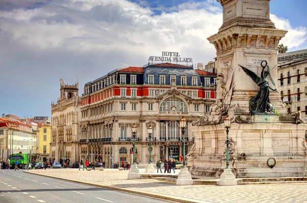 Lisbon Portugal April 2018 Historical Center View Hdr Image —  Fotos de Stock