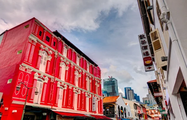 Сингапур Исторические Здания Районе Чжу Чиат Роуд — стоковое фото