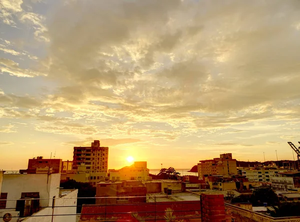 Santa Marta Colombia April 2019 City Center Dusk — 图库照片