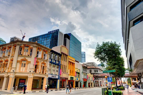 Сингапур Исторические Здания Районе Чжу Чиат Роуд — стоковое фото