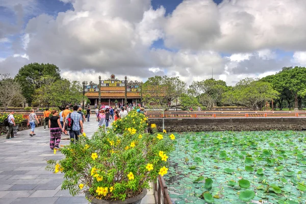 Hue Vietnam November 2020 Citadel Cloudy Weather Hdr Image — Stok fotoğraf