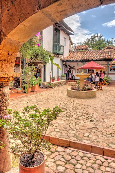 Villa Leyva Colombia May 2019 Picturesque Colonial Village Cloud Weather — стокове фото