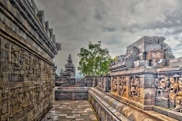 Borobudur Tapınağı Java Endonezya — Stok fotoğraf