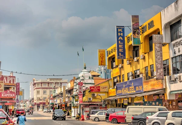 Penang, Malaysia - March 2019 : Historical center in springtime