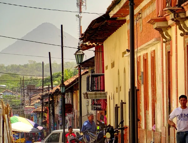Leon Nicaragua January 2016 Historical Center View Hdr Image — Foto de Stock