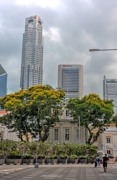 Singapore March 2019 City Center Cloudy Weather — Stock fotografie
