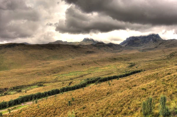 View Mirador Los Volcanes Ecuador — Zdjęcie stockowe