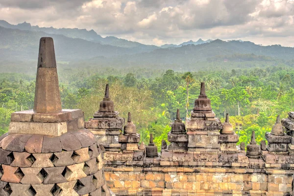 Chrám Borobudur Java Indonésie — Stock fotografie