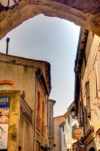 Foix France August 2019 Historical Center Summertime Hdr Image — 图库照片