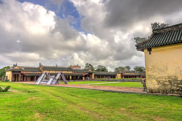 Hue Vietnam November 2020 Citadel Cloudy Weather Hdr Image — Fotografia de Stock