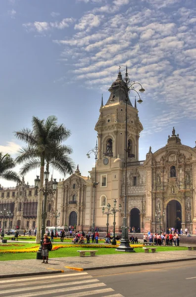 Lima Peru April 2018 Historical Center Sunny Weather — Fotografia de Stock