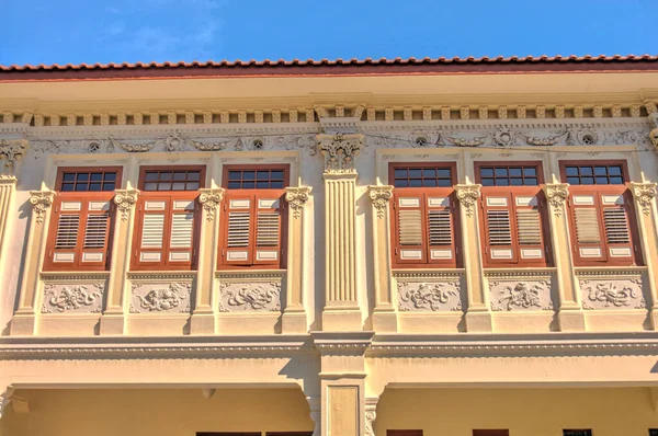 Singapore Historical Buildings Joo Chiat Road District — Zdjęcie stockowe