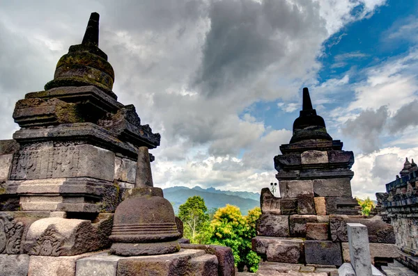 Chrám Borobudur Java Indonésie — Stock fotografie