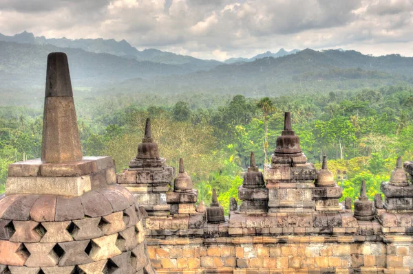 Borobudur Tapınağı Java Endonezya — Stok fotoğraf