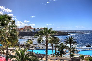 Santa Cruz de la Palma, Spain - March 2020 : Historical center in cloudy weather