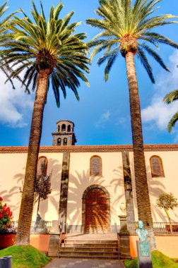 Santa Cruz de la Palma, Spain - March 2020 : Historical center in cloudy weather