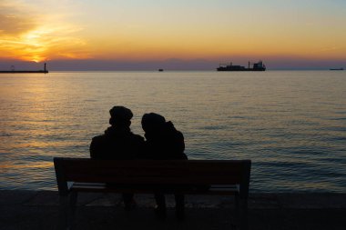 Thessaloniki, Greece beautiful view and atmosphere, sunset