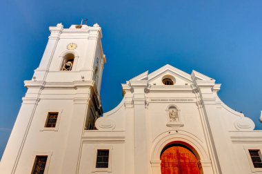 Santa Marta, Colombia - April 2019 : Historical center in sunny weather