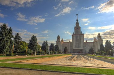 MOSCOW, RUSSIA - AUGUST 2018: Historical center in sunny weather, HDR image