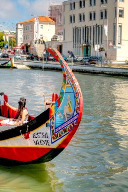 Aveiro, Portugal - July 2019 : Costa Nova Beach in summertime