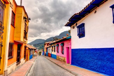 Bogota, Colombia - April 2019 : Historical center in cloudy weather