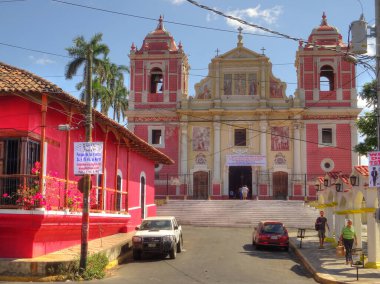 LEON, NICARAGUA - January 2016: Historical center view, HDR Image