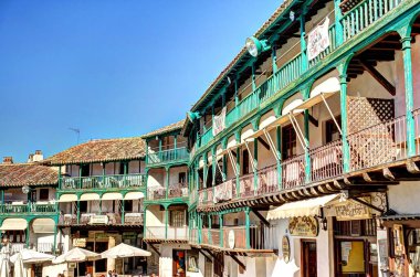CHINCHON, SPAIN - APRIL 2017 : Historical center in springtime