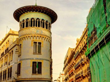 Oran, Algeria - March 2016 : Historical center in springtime 