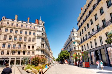 Lyon, France - August 2019 : Historical center in summertime
