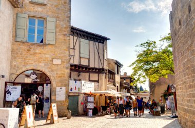 FOIX, FRANCE - AUGUST 2019: Historical center in summertime, HDR image