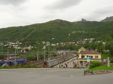beautiful view of the landscape of Narvik, Arctic Norway