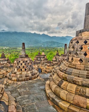 borobudur tapınağı, java, Endonezya