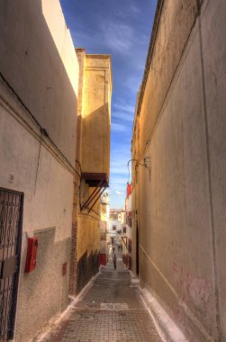 Rabat, Morocco - January 2015 : Historical center in wintertime