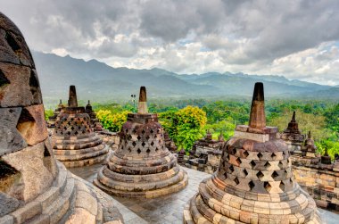 borobudur tapınağı, java, Endonezya