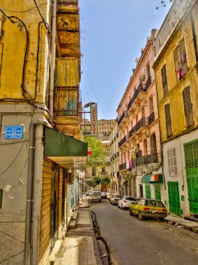 Oran, Algeria - March 2016 : Historical center in springtime 