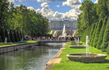 St. Petersburg, Russia in the historical park Peterhof.