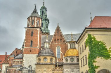 Krakow, Poland - August 2021: Old Town in cloudy weather