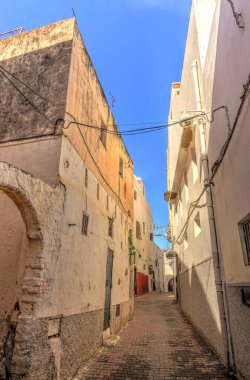 Rabat, Morocco - January 2015 : Historical center in wintertime