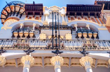 TERUEL, SPAIN - JUNE 2019 : Historical center in sunny weather
