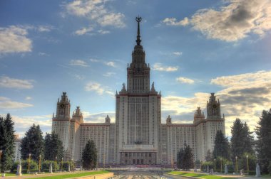 MOSCOW, RUSSIA - AUGUST 2018: Historical center in sunny weather, HDR image