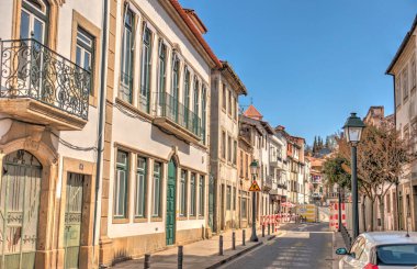 Braganca, Portugal - March 2019 : Historical center in springtime