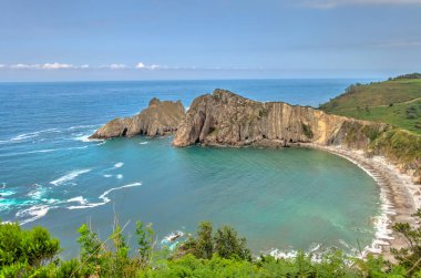 İspanya, Asturias 'taki plaj