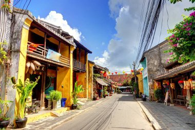 Hoi An, Vietnam - November 2018 : Historical center in autumn