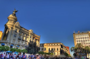 CORDOBA, SPAIN - April 2017: Historical center in springtime, HDR image