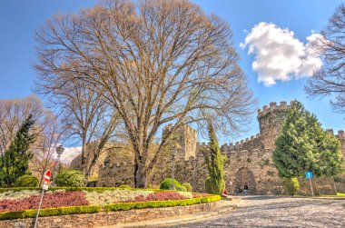 Braganca, Portugal - March 2019 : Historical center in springtime